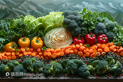 田园里的新鲜蔬菜